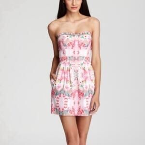 Ali Ro Pink Strapless Dress